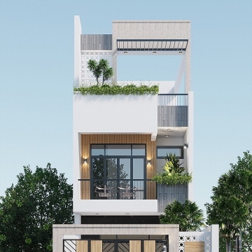 Thiết kế nhà anh Tường, chị Ngọc - Khu Phú Mỹ An, Đà Nẵng