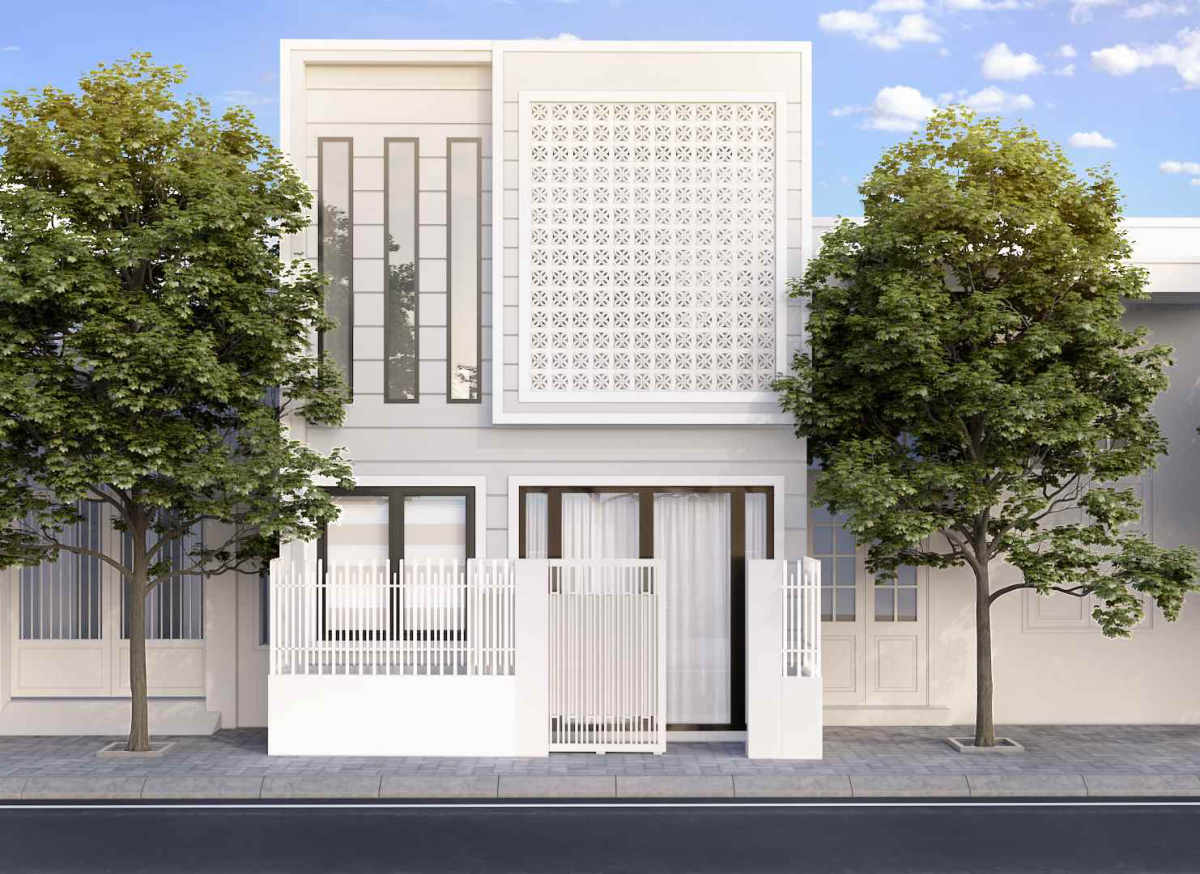 mẫu nhà ống 2 tầng 90m2