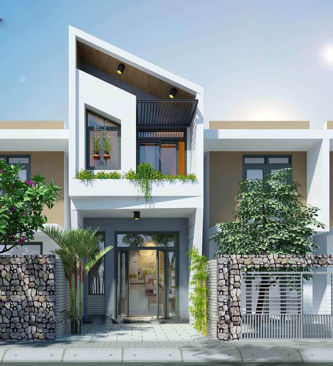 Mẫu nhà phố 2 tầng hiện đại Chủ đầu tư Anh Thắng Thanh Hóa CÔNG TY CỔ PHẦN KIẾN TRÚC XÂY DỰNG VIỆT HOME #45 Mẫu nhà phố 2 tầng hiện đại Chủ đầu tư Anh Thắng Thanh Hóa CÔNG TY CỔ PHẦN KIẾN TRÚC XÂY DỰNG VIỆT HOME